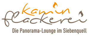 Siebenquell Hotel – Gastronomie – Kaminflackerei Lounge – Logo transparent